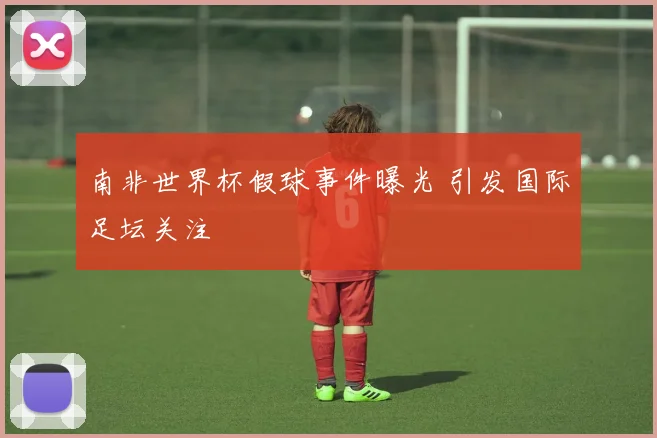 南非世界杯假球事件曝光 引发国际足坛关注